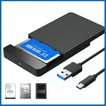 2.5 HDD/SSD Case SATA to USB 3.1/3.0 Adapter Case 6gbps HD External Hard Drive Enclosure Box for Disk HDD Type USB-C Enclosure