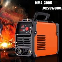OWJHE Saldatrice portatile MMA 300 220V Corrente regolabile Attrezzatura per saldatura elettrica compatta Saldatore manuale ad arco metallico