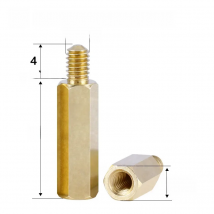 10pcs Thread 6#-32*L+C mm Hex Brass Standoff Spacer Screw Pillar PCB Computer PC Motherboard Female Male Standoff Spacer