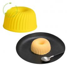 Dorica Small 3D Round Spiral Dress Pudding Silicone Mold DIY French Dessert Chocolate Mousse Mould Cake Decorating Tool Bakeware