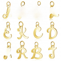 5pcs/lot 316 Stainless Steel Alphabet Charms Vnistar Initail Handmade Jewelry Finding Supplies A-Z English Letter Pendants