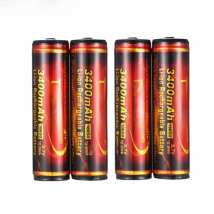 4pcs TrustFire 3.7V 18650 Li-ion Battery 3400mAh Rechargeable Lithium Battery with PCB Protected for Flashlight Headlamp
