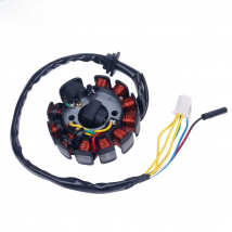 Glixal GY6 125cc 150cc 11 coil Magneto Alternator Stator for Chinese Scooter Moped ATV Go Kart Quads 152QMI 157QMJ Engine (4+2)