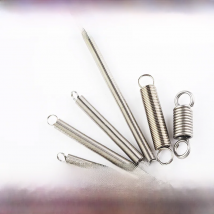 O Ring Hook Coil Pullback Cylindroid Helical Extension Tension Spring 304 Stainless Steel Wire Diameter 0.6mm 0.7mm