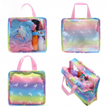 Doll accessories for 15-17inch new born doll backpack seat towel blanket Toy diaper Panties bag