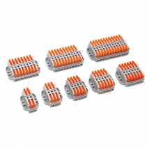 1 PCS Mini Quick Wire Connectors Universal Compact Household Wires Connectors Splicing Push-inTerminal Block with Fixing Hole