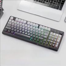 M96 Bluetooth Keyboard Wireless FREEWOLF Screen Gaming Keyboard,Electronic Screen, Multi-Device Connection,Ergonomics Gaming