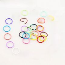 100pcs 10mm Candy colors Open Jump Ring Closed Rings Pendant Connectors ring  Jewelry Findings Split Ring  DIY Jewelry Findings