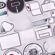 White Letters Embroidery Patch Iron On Patches For Clothing Thermoadhesive Patches On Clothes DIY Sewing Applique Fusible Patch