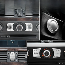 AIRSPEED for BMW 5 Series E60 2004-2010 ABS Air Conditioning Button Decoration Cover Auto Accessories Trim Car Styling Sticker