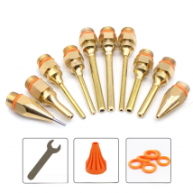 Hot Melt Glue Gun Nozzle Small-bore Diameter Nozzle 1.5x70mm 1mm Anti-leakage Nozzle Copper Nozzle Glue Gun Accessories Nozzles
