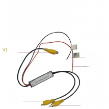 AUTO ELECTRONICS CONNECT WIRES AV 2 TO BE 1 AV IN OR AV OUT AUTO DVR RECORDER GPS WIRES PARKING CAMERA LCD CONNECTOR ADAPTOR