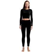 2 Pieces Yoga Sports Set Women Quick-Drying Gym Set Women Running Workout Long Sleeve Sports Shirt Yoga Clothing