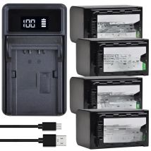 5600mAh VW-VBD58 AG-VBR59 VW-VBD29 Battery/LED Charger for Panasonic AJ-HPX260MC,HPX265MC,PX270,PX298,AG-FC100, VW-VBD78