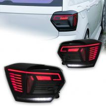 AKD Car Lights for VW Polo Led Tail Light 2019-2022 Vento Rear Lamp DRL Animation Dynamic Signal Reverse Automotive Accessories