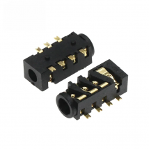 10Pcs Pj-393 Gold-Plated 383 Eight-Foot 7 Foot ,Section4 Smd 7Pin 3.5Mm Headphone Jack Audio Jack