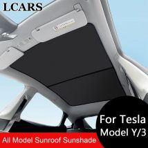 2PCS Per Tesla Modello 3/Y/3 Highland/Y Juniper Panno di Ghiaccio Fibbia Shades per Tetto di Vetro Anteriore e Posteriore Tetto Apribile Lucernario Parasole
