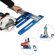 Multifunctional Woodworking Board Cutter Electric Circular Saw Holder Cutting Guide Rail Milling Quick Positioning Backing Board