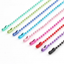 10pcs/lot 1.5MM Ball Bead Chains Fits Key Chain/Dolls/Label Hand Tag Connector For DIY Necklace Jewelry Making Findings 60cm