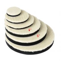 2Pcs 2/3/4/5/6/7 Inch Lambs Woolen Polishing Pad For Car Polisher Detail Mirror Finish Polish Dia. 50/80/100/125/150/180mm New