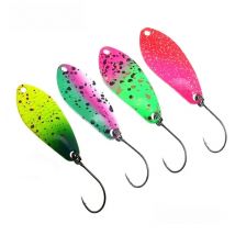 Trout Fishing SPoon 4g 37mm Colorful Spoon Bait Copper Metal jig Fishing Lure Bait Lures Spinner For Trout Chub Perch Salmon