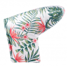 PU Leather  Printing Golf Putter Club Head Cover Blade  Large Mallet Putter Headcover