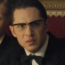 Eareada Handmade Acetate Metal Nose Glasses Frame For Men Tom Hardy Eyeglasses Movie The Legend Retro Brushed Gold color Eyewear