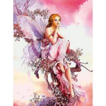 Angel Butterfly DIY Cross Stitch 11CT Embroidery Kits Craft Needlework Set Cotton Thread Printed Canvas Home    Dropshipping