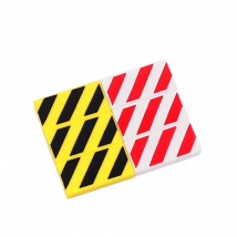 Marumine Warning Sign Tile 1x2 With Groove Danger Stripes Pattern Assembly 30PCS MOC Bricks Compatible 3069bpb436 Building Block