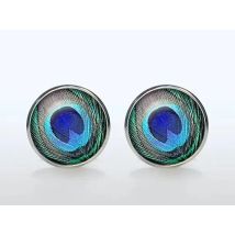 Vintage High Quality Wedding Cufflinks Fashion Plated Peacock Brand Shirt Cuff  Accessories for Men and Women Jewelry Gift