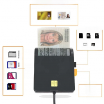UTHAI X02 USB SIM Smart Card Reader For Bank Card IC/ID EMV SD TF MMC Cardreaders USB-CCID ISO 7816 for Windows 7 8 10 Linux OS