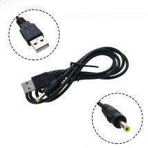 YuXi 1PC USB Male to 4.0 x 1.7mm Cable DC 5V 1A 4.0*1.7 Male USB Power Charge Cable for PSP 1000 2000 3000 Cable