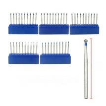 25mm Dental Extra Long Diamond Bur Ball Round Bur FG 1.6mm for High Speed Handpiece