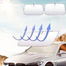 Car Sunshade Parasol Cars Front Windshield with 360°Rotation Bendable Handle Car Sunshade for Summer Outdoor Protection