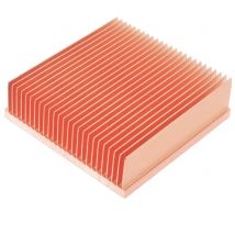 50x50x15mm Pure Copper Heatsink Skiving Fin Heat Sink Radiator Cooler for Electronic Chip Cooling