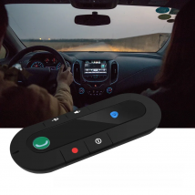 Handsfree Bluetooth Car Kit Sun Visor Clip Audio Adapter Wireless Receiver Multipoint Speaker Phone Auto Stereo Mp3 Player