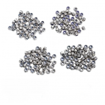 50Pcs/set M3 M4 M5 M6 DIN985 Galvanized Carbon Steel Self-locking Nut set Lock Nut Locknut Slip Hex Nut