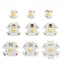 10pcs 10/16/18/20mm DC12V/24V LED 3030 SMD bulb Lamp Plate Needn't Driver Connect Light Source White/ Warm White lamp PCB panel