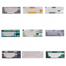 1 Set Honey And Milk Theme Key Caps PBT Dye Subbed Bee Japanese Minimalist White Keycaps XDA Profile Keycap For 61 64 68 84 104