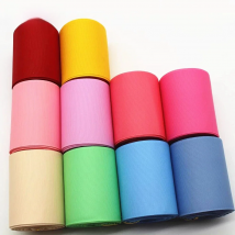 10 Yards 9MM/25MM38MM/50MM/75MM Solid Color Ribbons DIY Handmade Gift Wrapping Headpiece Bows Grosgrain Ribbon Crafts Mixed
