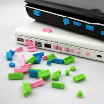 16pcs/set Colorful Silicone Anti Dust Plug Cover Stopper Type C Laptop Dustproof USB Port HDMI RJ45 Interface waterproof