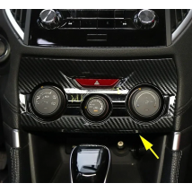 Carbon Fiber Interior Center Console Air Condition Switch Cover Trims For Subaru Forester (SK) 2019 2020 2021 2022 2023 2024