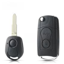 KEYYOU 1Pcs Modified Filp Folding Car Remote Key Shell Fob Case Cover For Ssangyong Actyon SUV Kyron Car Styling