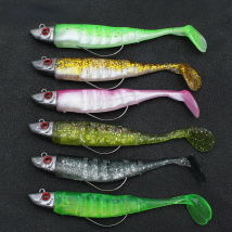 Cerill Jig Head Crank Grub Baits Hook Soft Fishing Lure Wobblers Silicone Minnow Jigging Bass Pike Shad Paddle Tail Seabass Kit