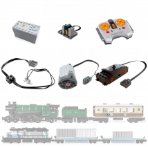 Technical Expert Power Function Parts for 10194 Emerald Train Motor 10219 Set MOC DIY Tracks LED Light Building Blocks Toys Boys