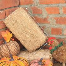 L11" Vintage Straw Bale Brick Rustic Hay Bales Home Decoration Fall Spring Party Festival Supplies Barn Accessory