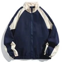 Hip Hop Varsity Jacket Men High Street Patchwork Color Block Windbreaker Coats Women Spring Autumn Thin Fashion College Jackets