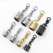 10pcs 9/14mm Metal Jewelry Chain Tassels Screws Sopper Buckle Pendants Bell Hook Clasp DIY Bag Cord Cap Clasps Connector Buckles