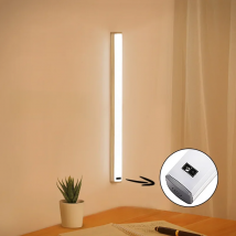 LED Cabinet Light 15/21/30CM Kitchen Wireless Dimming USB Rechargeable Motion/Hand-sweep Sensor Bedroom Wardrobe Night Lamp