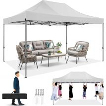Tenda a baldacchino professionale COBIZI 3x4,5 M, riparo per feste con struttura in acciaio premium con protezione UV, gazebo per eventi commerciali per tutte le stagioni